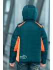 Куртка 7932-1 ФРЭНСИС демисезонная д/мал (бутылочный/оранжевый)