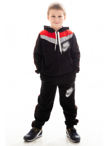 Детский спорт.костюм АВЕНИР д/мальч. (черный+красный)