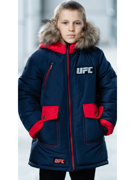 Зимняя куртка ФОСС д/мальч. (синий+красный)