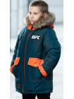 Зимняя куртка ФОСС д/мальч. (бутылочный/оранжевый)
