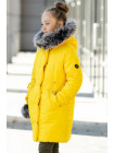Зимняя куртка АМИНА д/дев. (желтый)