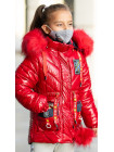 Зимняя куртка+маска ЛАВИ д/дев. (красный)