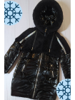 Зимняя куртка Аглая для девочки в черном цвете