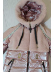 Зимняя куртка Аглая для девочки в розовом цвете