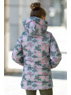 Куртка-жилет РАМИНА демисезонная д/дев. (серый+розовый)