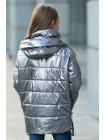 8910 Куртка Крошка демисезонная (т.серебро)