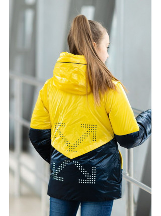 Куртка БЛЭР демисезонная (желтый/синий)