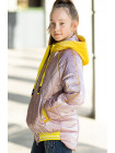 8944 Куртка МОНАКО демисезонная(розовый/желтый)
