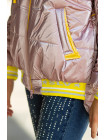 8944 Куртка МОНАКО демисезонная(розовый/желтый)