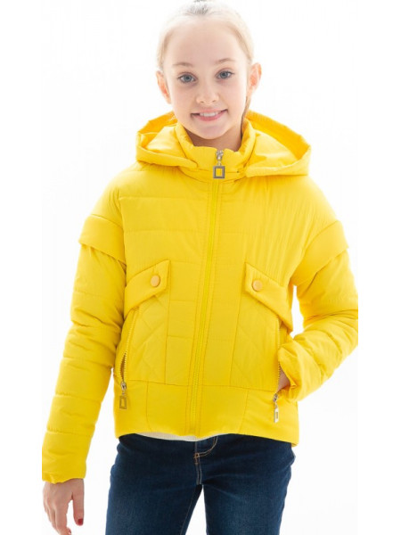 Куртка Алди демисезонная д/дев (желтый)