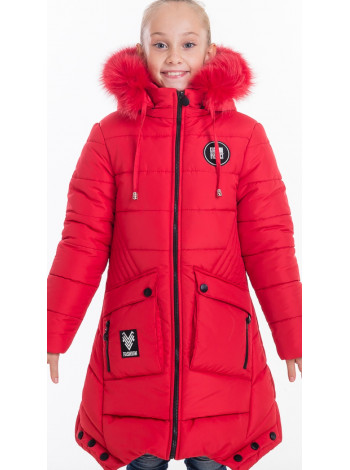 Зимняя куртка ИВЕТТА д/дев(красный)