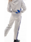 Подростковый спорт.костюм ТРЕНД унисекс (св.серый+синий)