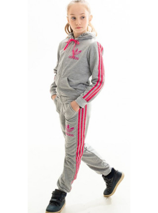Детский спортивный костюм Аделаида (серый+малина)